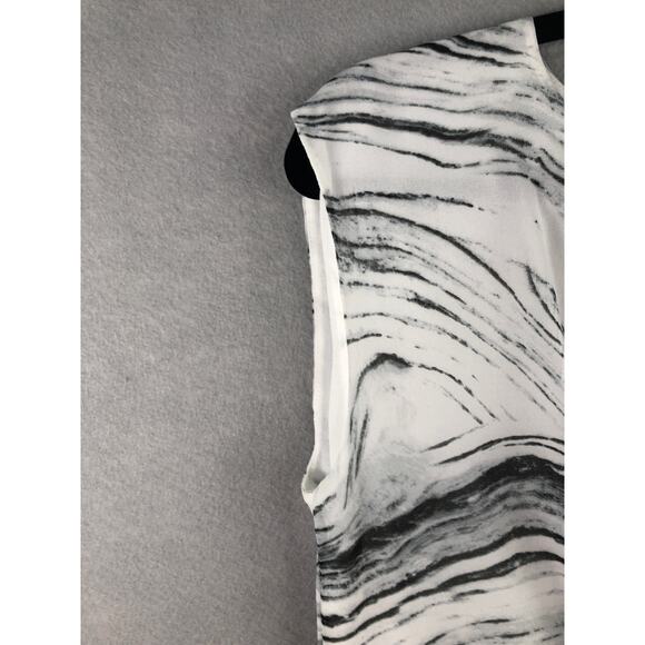 Calvin Klein Twist Front Top Women's Size XS/TP Marble NEW - Picture 5 of 9